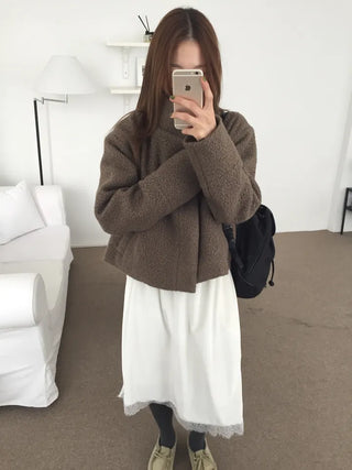 Daily Mood High-Neck Short Coat