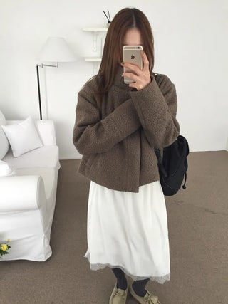Daily Mood High-Neck Short Coat