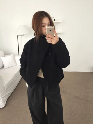 Daily Mood High-Neck Short Coat