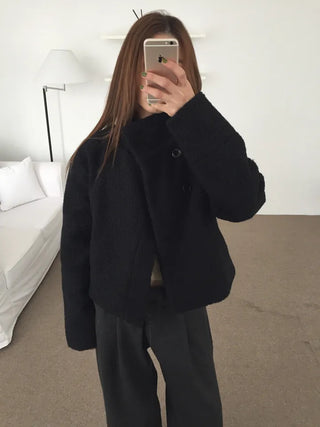 Daily Mood High-Neck Short Coat
