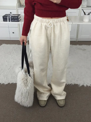 Effortless chic daily semi-bootcut pants