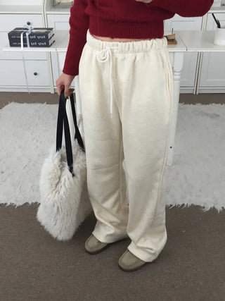 Effortless chic daily semi-bootcut pants