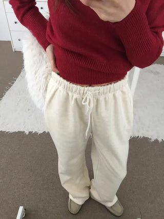 Effortless chic daily semi-bootcut pants