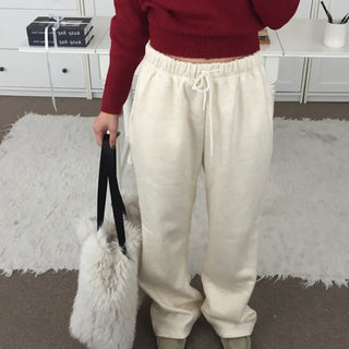 Effortless chic daily semi-bootcut pants