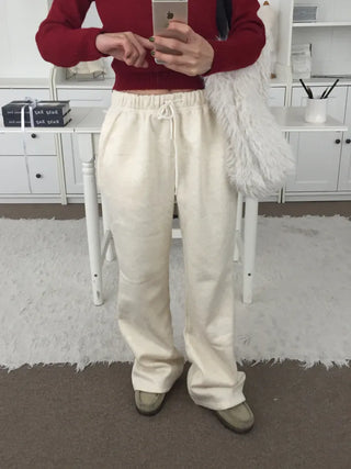Effortless chic daily semi-bootcut pants