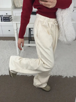 Effortless chic daily semi-bootcut pants
