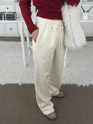 Effortless chic daily semi-bootcut pants