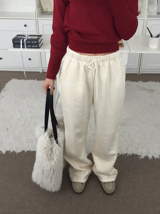 Effortless chic daily semi-bootcut pants