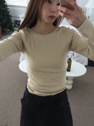 Delicate fit slim crop t-shirt