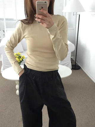 Delicate fit slim crop t-shirt