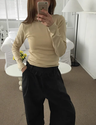 Delicate fit slim crop t-shirt