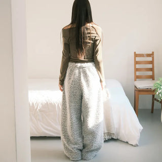 Effortless chic soft elastic waist pants
