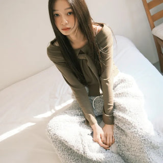 Effortless chic soft elastic waist pants