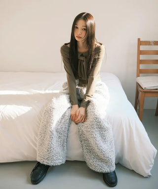 Effortless chic soft elastic waist pants