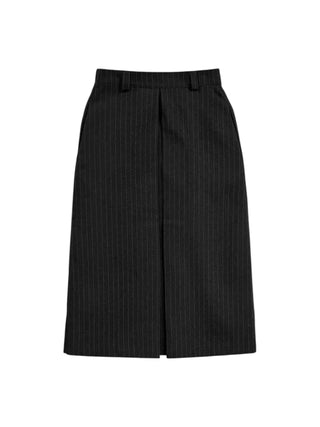 Effortless chic striped A-line long skirt