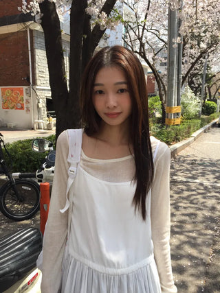 See-through Delicate Ribbed Tee