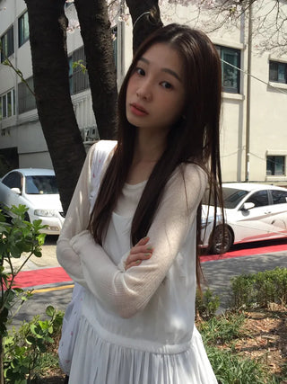 See-through Delicate Ribbed Tee