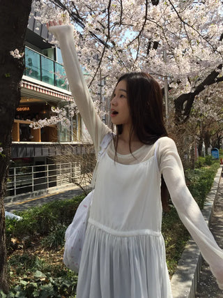 See-through Delicate Ribbed Tee