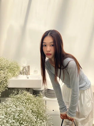 See-through Delicate Ribbed Tee