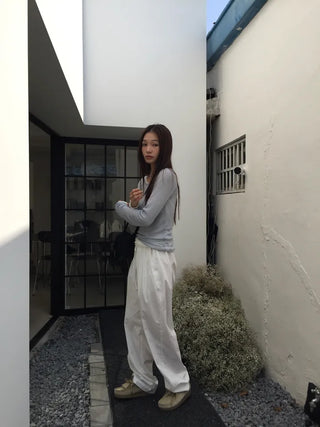 See-through Delicate Ribbed Tee