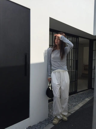 See-through Delicate Ribbed Tee