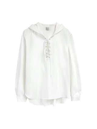Effortless chic delicate fit hoodie