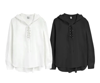 Effortless chic delicate fit hoodie