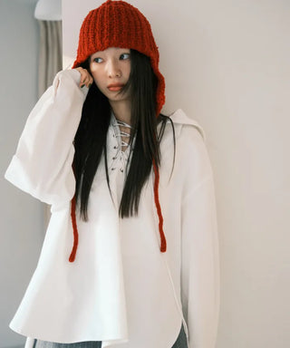 Effortless chic delicate fit hoodie