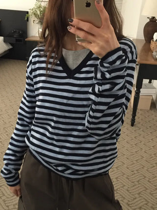 Spring Cotton Long-Sleeve T-Shirt Slim Fit  Delicate Mood Daily Look
