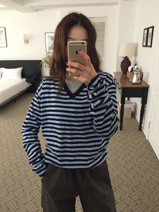 Spring Cotton Long-Sleeve T-Shirt Slim Fit  Delicate Mood Daily Look