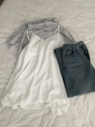 Lace Slip Dress, Delicate Fit, Mini Length  Effortless Chic Date Look