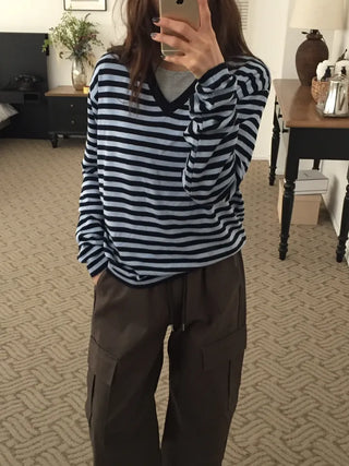Four Seasons Cotton Cargo Pants High-Waisted Wide Fit  Street Look