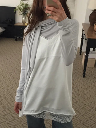 Spring Tie-Neck Slim Fit T-Shirt  Delicate Daily Look