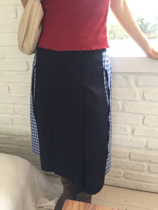 Written Check Skirt