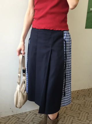 Written Check Skirt