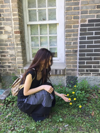 Written Check Skirt