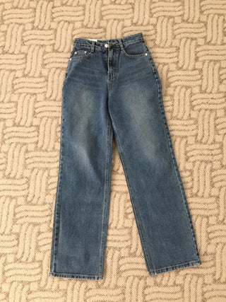Four Seasons Denim Wide Pants Long Length  Jeans Casual Chic Look