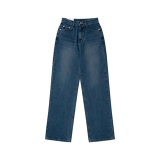 Four Seasons Denim Wide Pants Long Length  Jeans Casual Chic Look