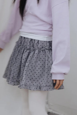 Cute Dot Frill Mini Skirt