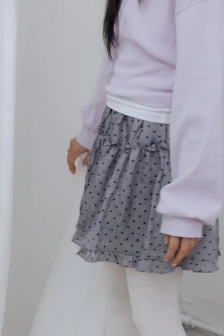 Cute Dot Frill Mini Skirt