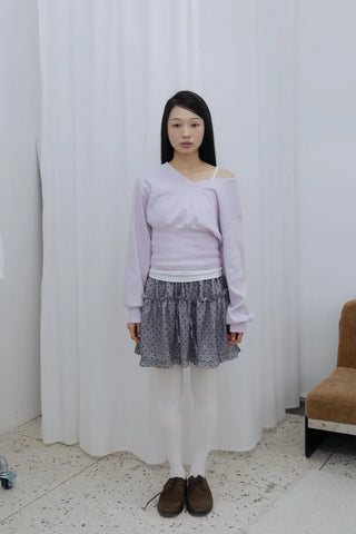 Cute Dot Frill Mini Skirt