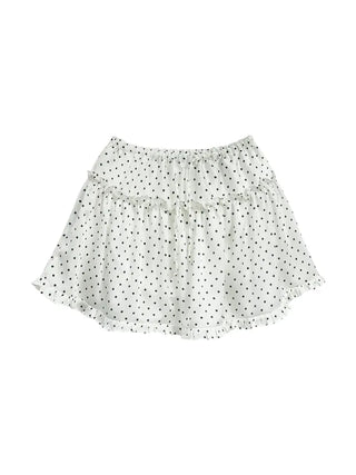 Cute Dot Frill Mini Skirt