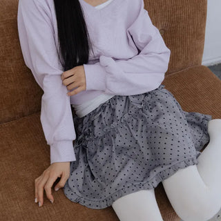 Cute Dot Frill Mini Skirt