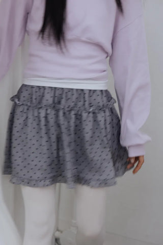 Cute Dot Frill Mini Skirt