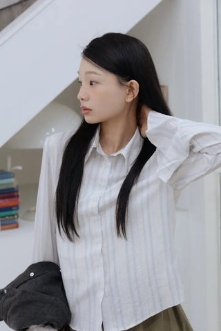 Daily Striped Long Sleeve Shirt