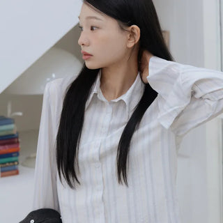 Daily Striped Long Sleeve Shirt