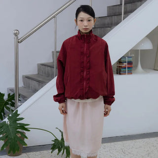Silky Pink Midi Skirt