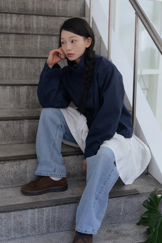 Modern High-Neck Short Jacket