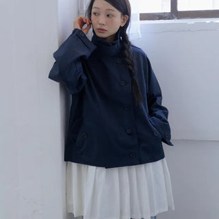 Modern High-Neck Short Jacket