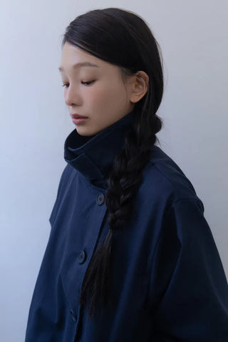 Modern High-Neck Short Jacket